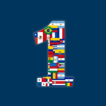 Número 1 con banderas de Latinoamérica (2)