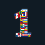Número 1 con banderas de Latinoamérica (5)
